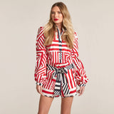 Annie Geometric Print Shirt - Space to Show