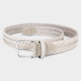 Braided Suede Belt Beige - Patrizio - Space to Show