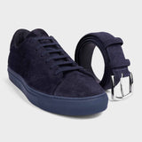 Handmade Leather Belt Blue - Alfredo - Space to Show