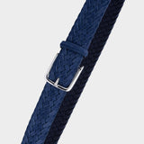 Braided Suede Belt Blue - Emiliano - Space to Show