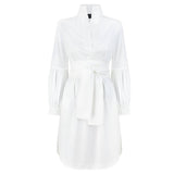 Colette White Cotton Dress - Space to Show
