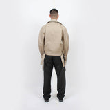 Cropped Raglan Jacket : Khaki - Space to Show