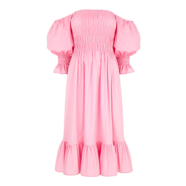 Isabel Candy Pink Midi Dress - Space to Show