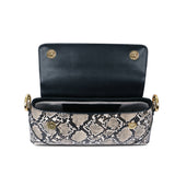 Amelia Shoulder Bag - Natural Snake Embossed - Space to Show