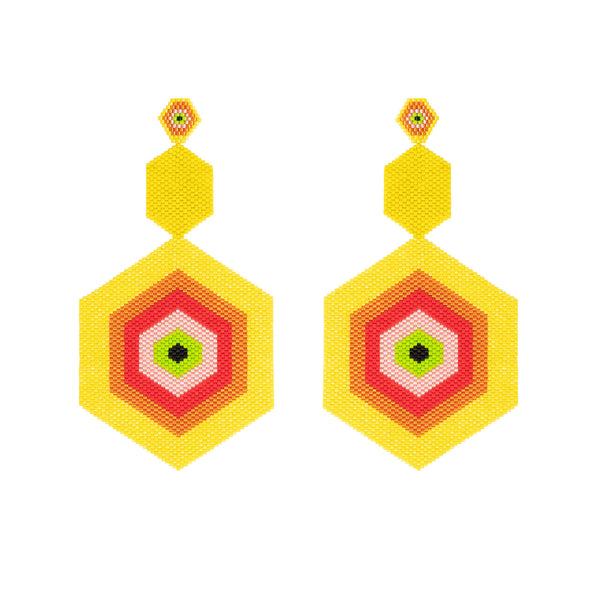 Aretes King Perla Yellow - Space to Show