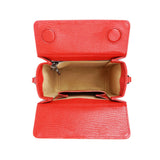 RusiDesigns MicroB Boxy Bag in Red Leather - Space to Show
