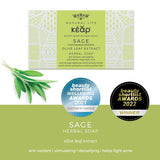 Kear Sage Olive Leaf Extract herbal soap, antioxidant, stimulating, detoxifying, helps fight acne global awards