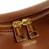 Vienna Top Handle Crossbody Bag - Brown - Space to Show