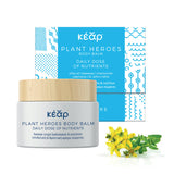 Kear Plant Heroes natural Body Balm to instantly restore moisture and hydrate dry skin, with olive oil, beeswax, St. John’s wort oil, calendula, chamomile.