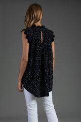 Zinnia Black Smock Blouse - Space to Show