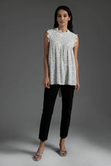 Zinnia Ivory Smock Blouse - Space to Show