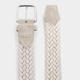 Braided Suede Belt Beige - Patrizio - Space to Show