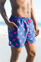 Gorilla Print Swim Shorts - Space to Show
