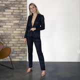 Stockholm Blue-Brown Pants - Space to Show