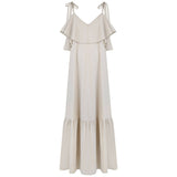 Stella Beige Maxi Dress - Space to Show