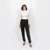 Pleated Adjustable Trousers : Black - Space to Show