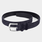 Handmade Leather Belt Blue - Alfredo - Space to Show