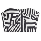 Pippa Geometric Print Bustier - Space to Show