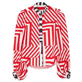 Mini Me Annie Geo Baby Print Cotton Poplin Shirt - Space to Show