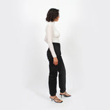 Pleated Adjustable Trousers : Black - Space to Show