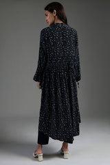 Gaia Black Smock Kimono - Space to Show