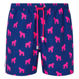 Gorilla Print Swim Shorts - Space to Show