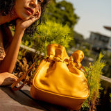 Sacfleur leather bag in yellow - Space to Show