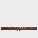 Hand-braided Leather Belt Cognac - Renato - Space to Show