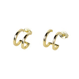 DOUBLE HOOP HUGGIE EARRINGS - Space to Show