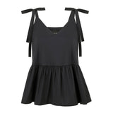 Margo Black Cotton Top - Space to Show