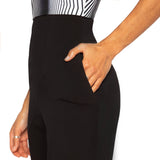 KENDO: High Waist Tapered Leg Pants - Space to Show