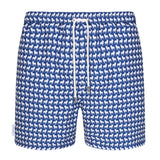 French Bulldog Small Print Swim Shorts - Space to Show