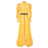 Florence Asymmetric, Bow Embellished, Abstract Print Dress - Space to Show