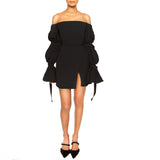 ASHA: Off Shoulder Mini Dress - Space to Show