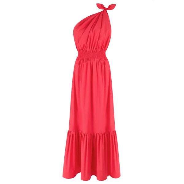 Demi Maxi Cotton Dress Coral - Space to Show