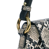 Amelia Shoulder Bag - Natural Snake Embossed - Space to Show