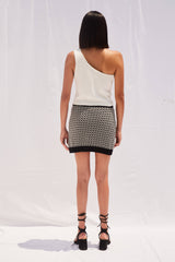 INA COTTON SKIRT MINI - CHECKERED - Space to Show