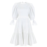 Caroline White Backless Dress - Space to Show