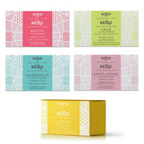 Kear Herbal Soaps 5 piece Bundle — Chamomile, Exfoliating, Mastic, Sage Olive, & Lemon Yucca Soap Bars