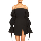 ASHA: Off Shoulder Mini Dress - Space to Show