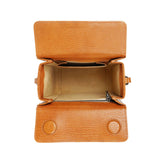 RusiDesigns MicroB Boxy Bag in Tan Leather - Space to Show
