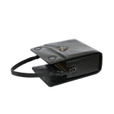 RusiDesigns MicroB Boxy Bag in Black Leather - Space to Show