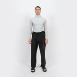 Pleated Adjustable Trousers : Black - Space to Show