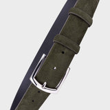 Handmade Leather Belt Green - Giuseppe - Space to Show