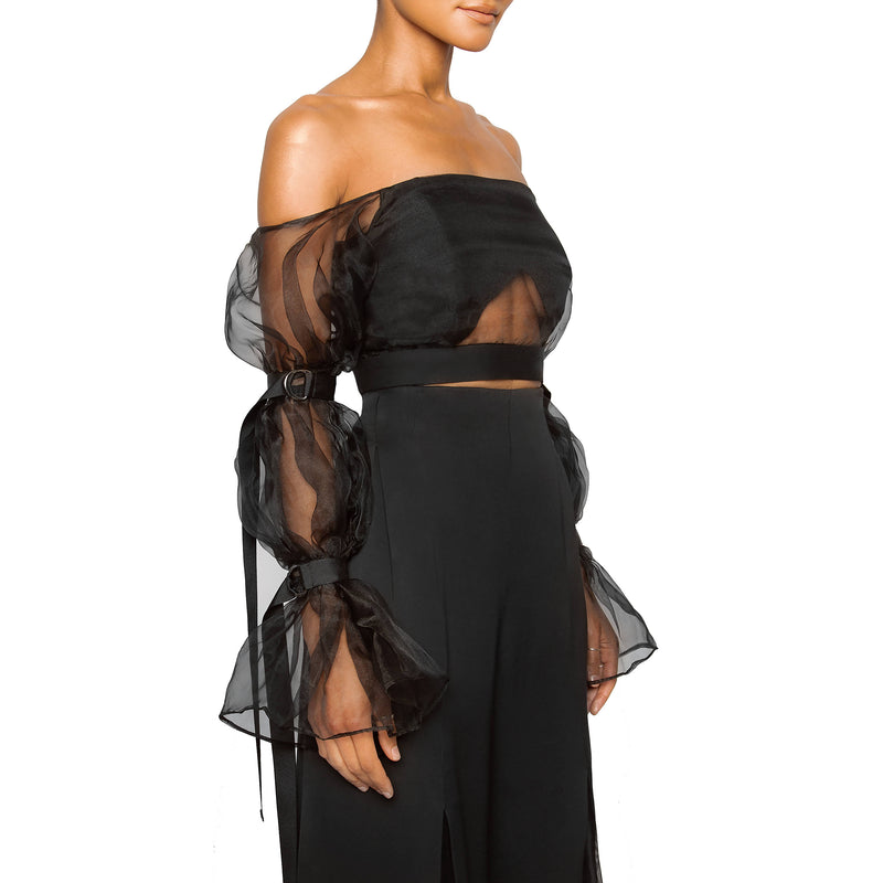 DALIA: Off Shoulder Crop Top - Space to Show