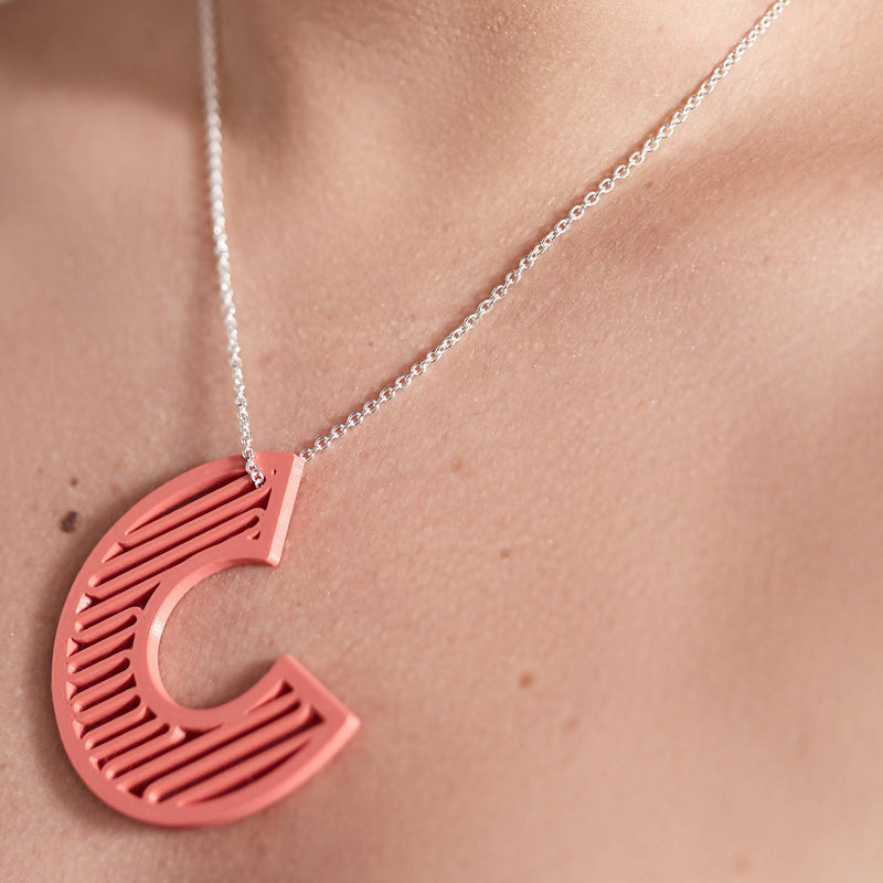 'C' Statement Pendant + Chain - Space to Show