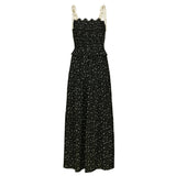 Zia Black Smock Tie Midi Dress - Space to Show