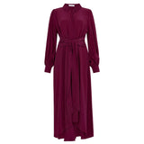 Aria Berry Midi Shirt Dress - Space to Show
