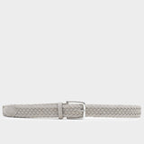 Braided Suede Belt Sand - Gianluca - Space to Show