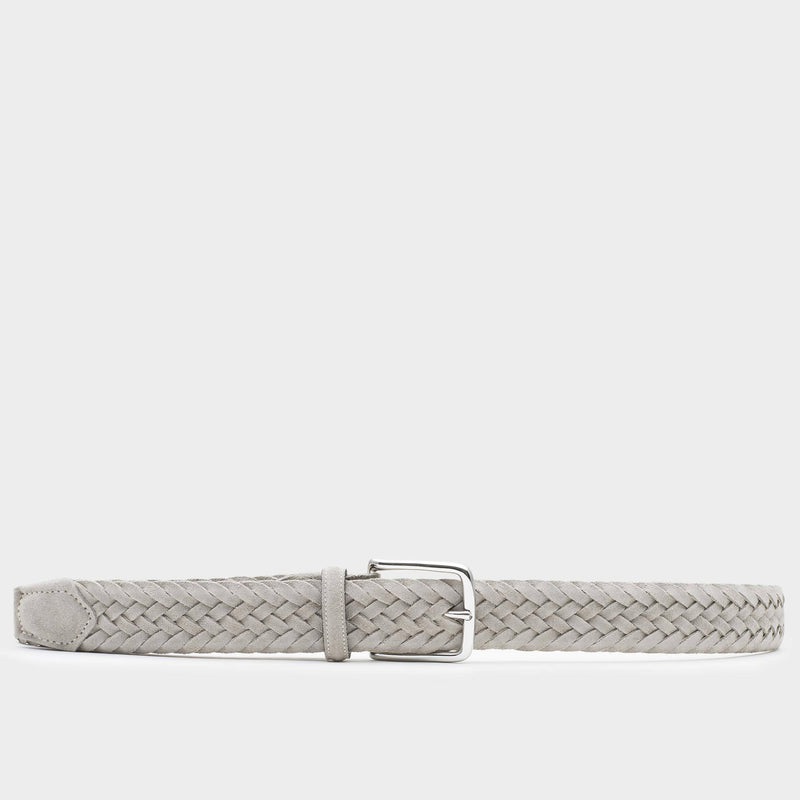 Braided Suede Belt Sand - Gianluca - Space to Show